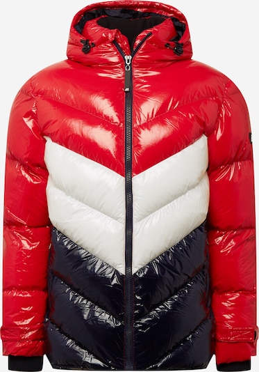 Giacca invernale River Island di colore navy / rosso / bianco, Visualizzazione prodotti