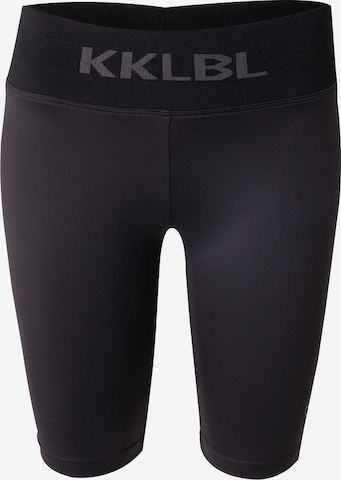 Karo KauerSkinny Tajice 'KKLBL' - crna boja: prednji dio