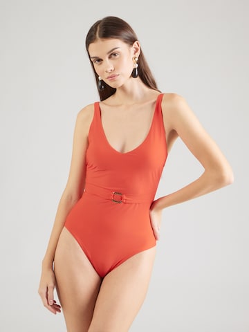Hunkemöller Μπουστάκι Ολόσωμο μαγιό 'Luxe' σε κόκκινο: μπροστά