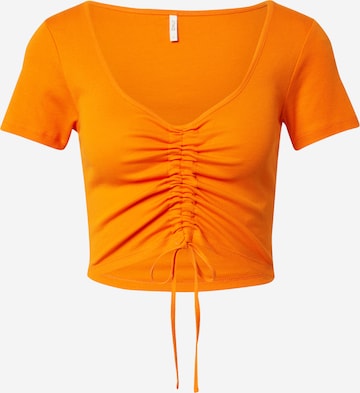 ONLY Shirt 'KIKA' in Oranje: voorkant