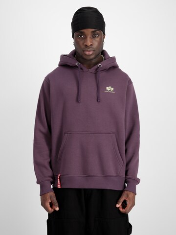 Coupe regular Sweat-shirt ALPHA INDUSTRIES en violet : devant