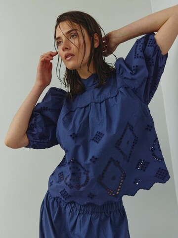 Maglietta ' N-Marilyn Blouse ' di Noella in blu: frontale