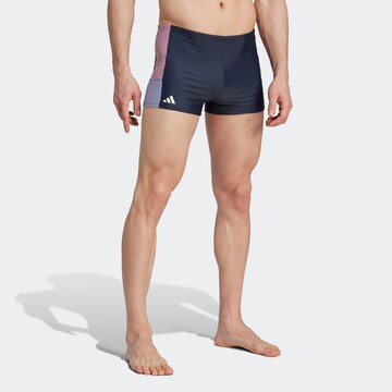 ADIDAS PERFORMANCE Athletic Swim Trunks in Blue: front