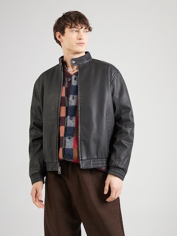 Veste mi-saison HOLLISTER en noir : devant