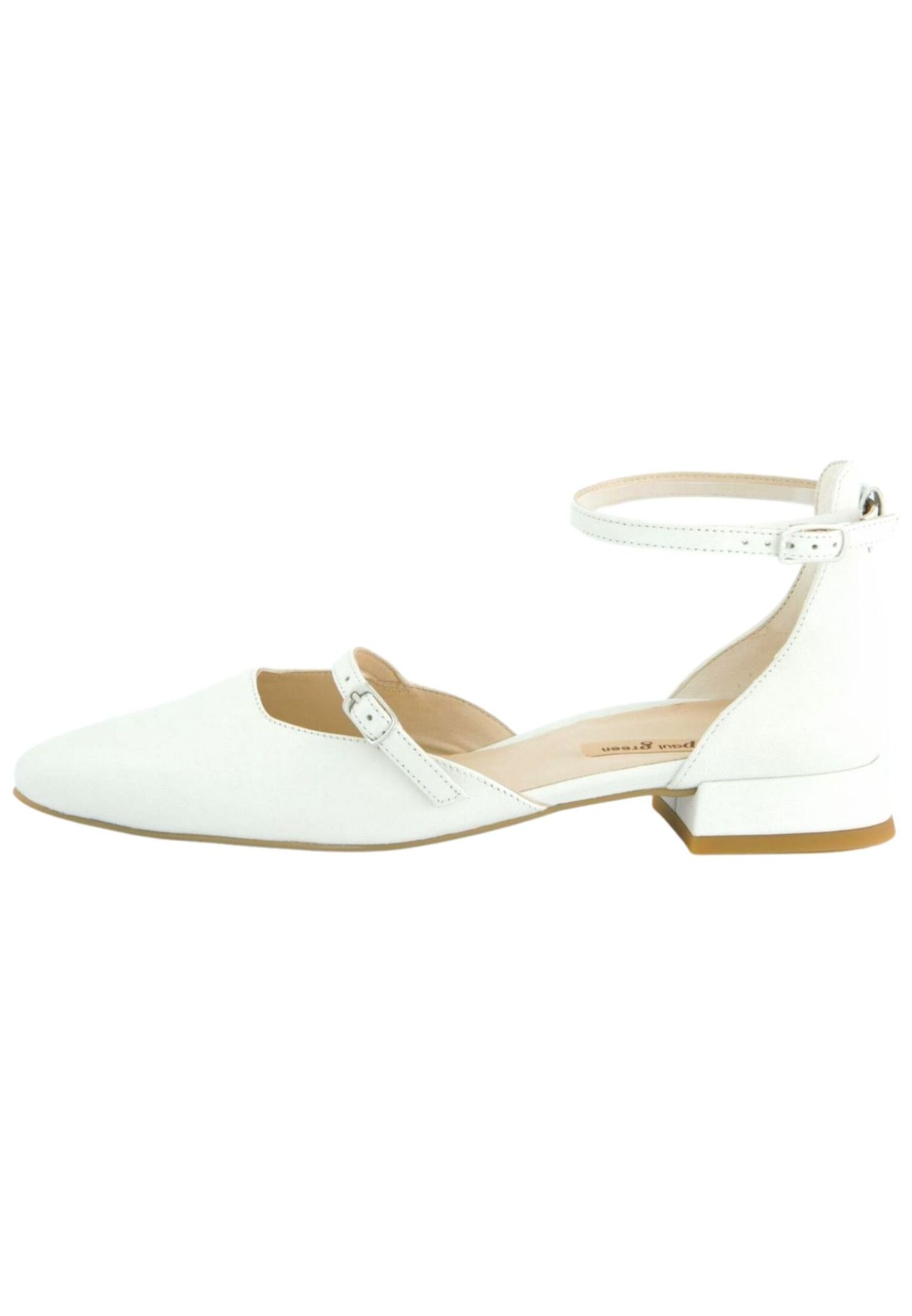 Paul Green Ballerina met riempjes in Wit