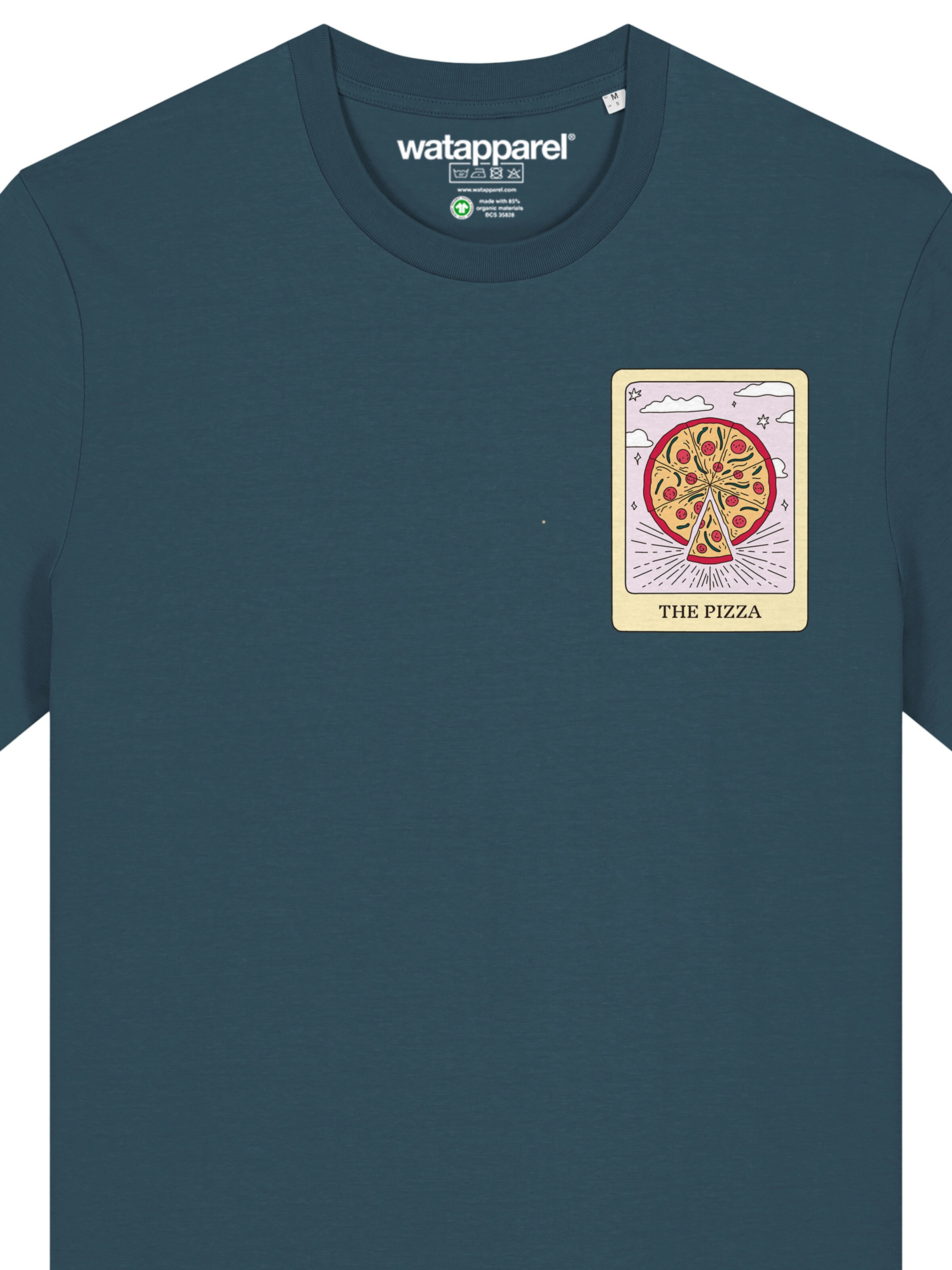 T-Shirt 'Tarot The Pizza' Watapparel en bleu