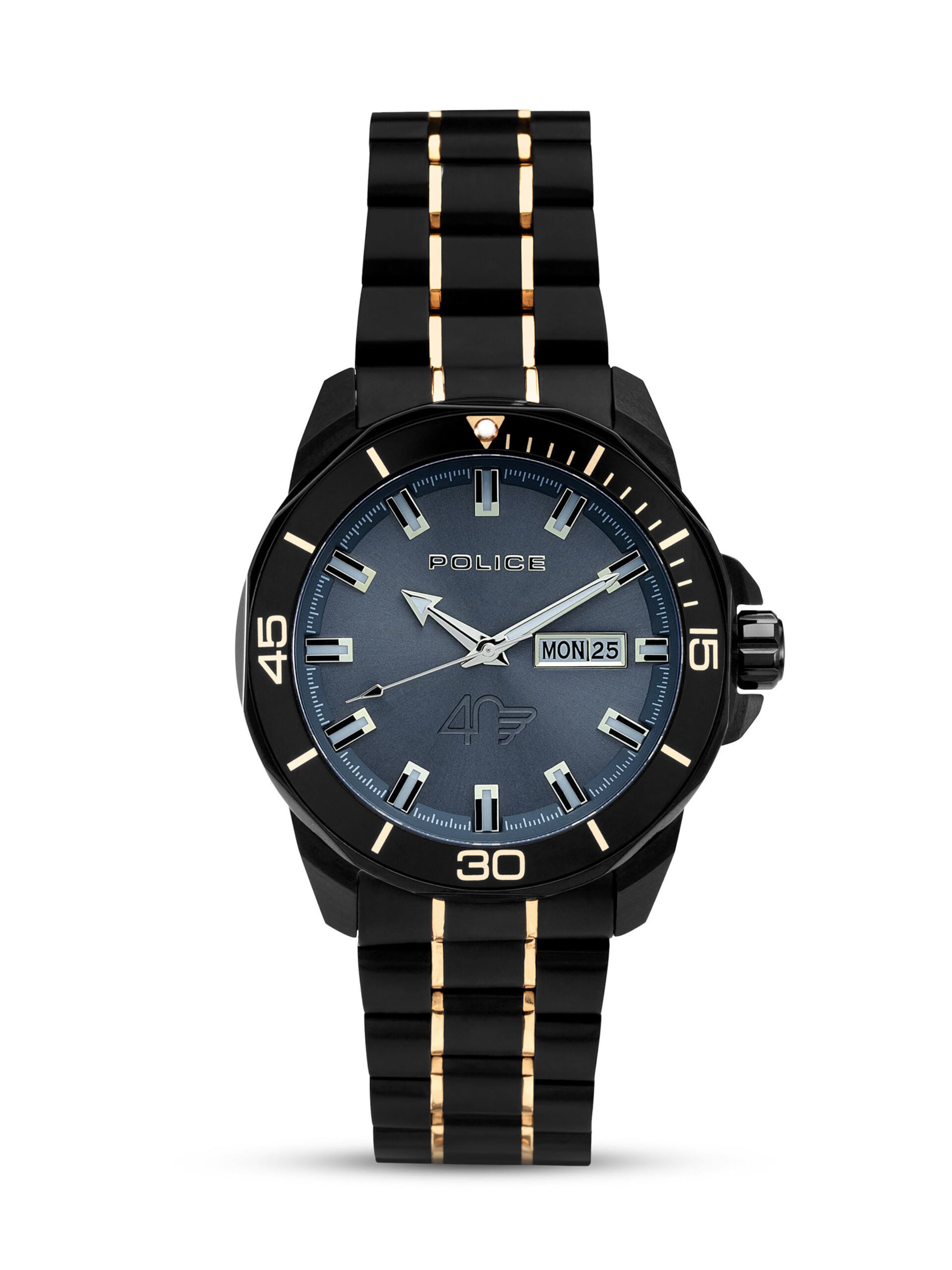 POLICE Analoog horloge 'Thornton' in Grijs: voorkant