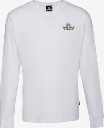 Oldskull Shirt in Wit: voorkant