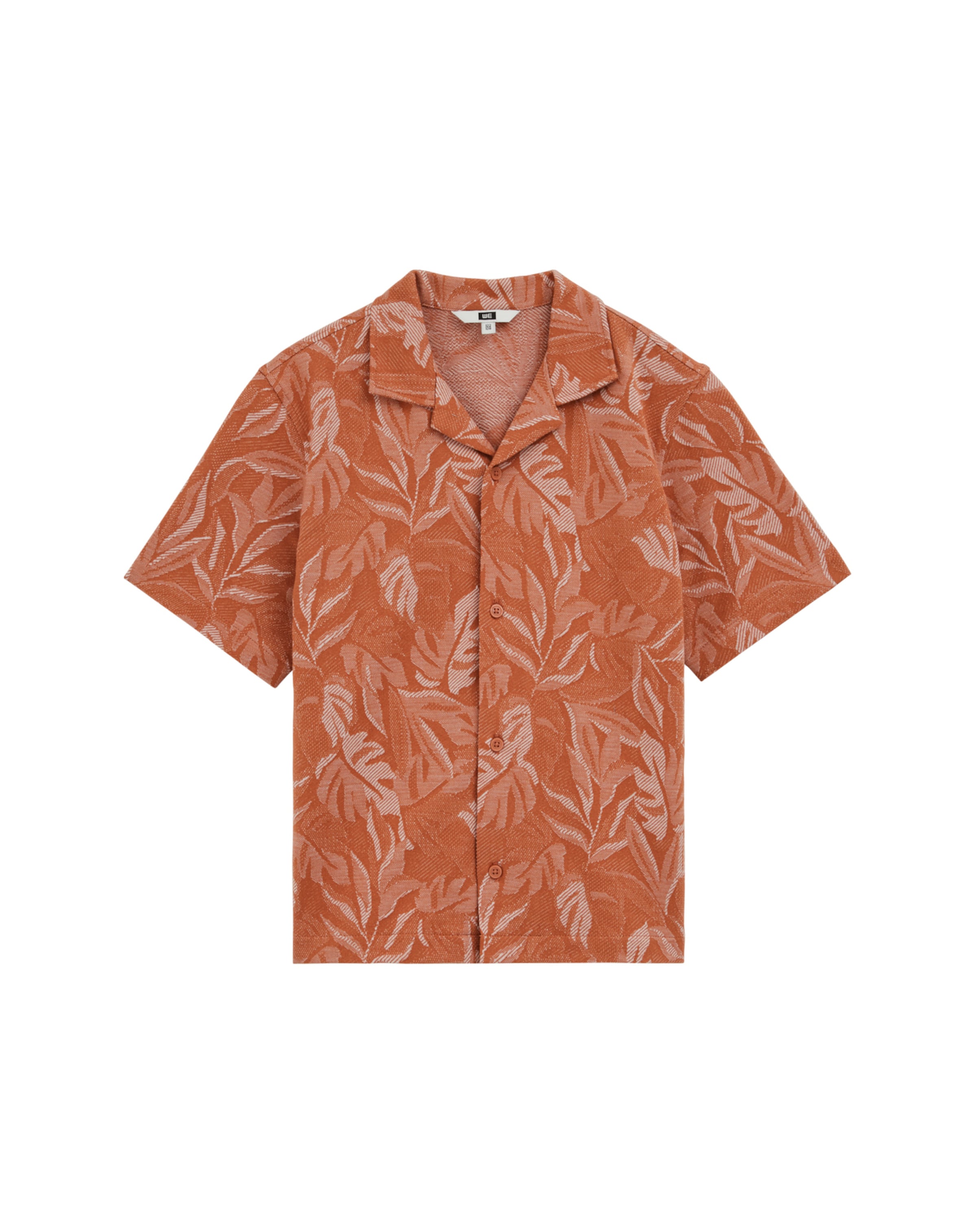 WE Fashion Rovný strih Košeľa - Oranžová: predná strana