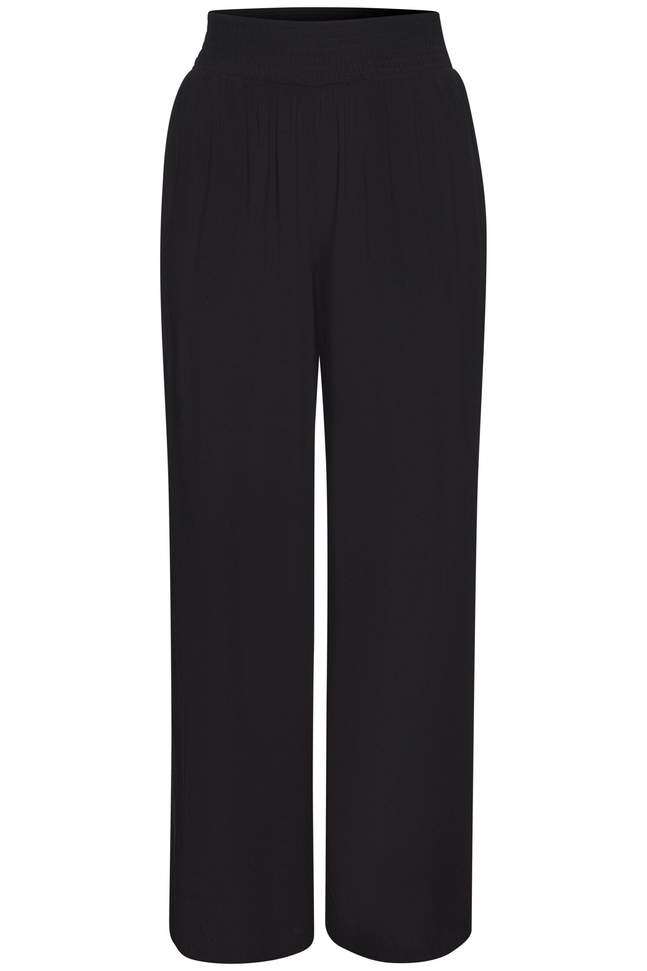 LASCANA Wide Leg Hose in Schwarz: Vorderseite