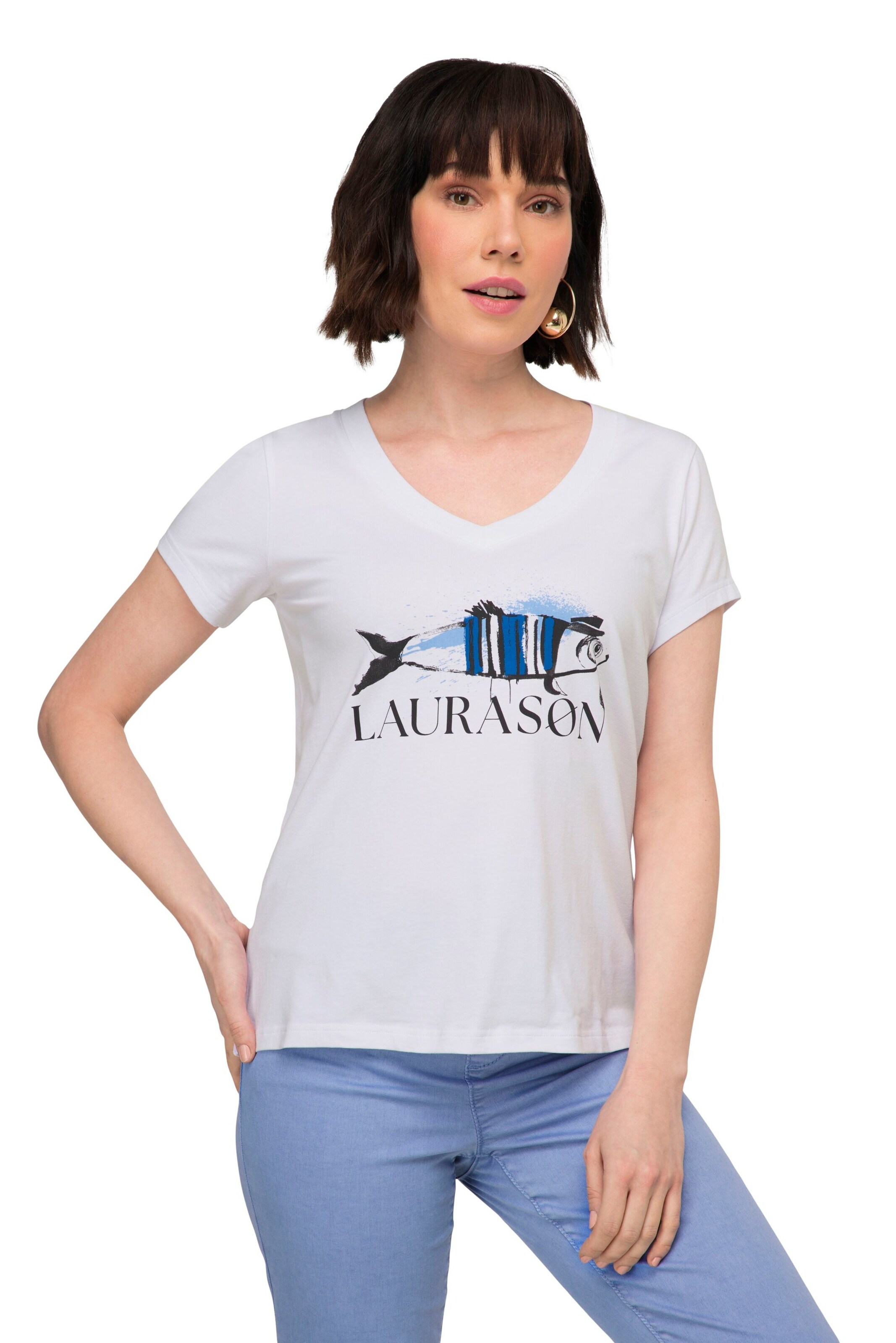 LAURASØN Shirt in White: front