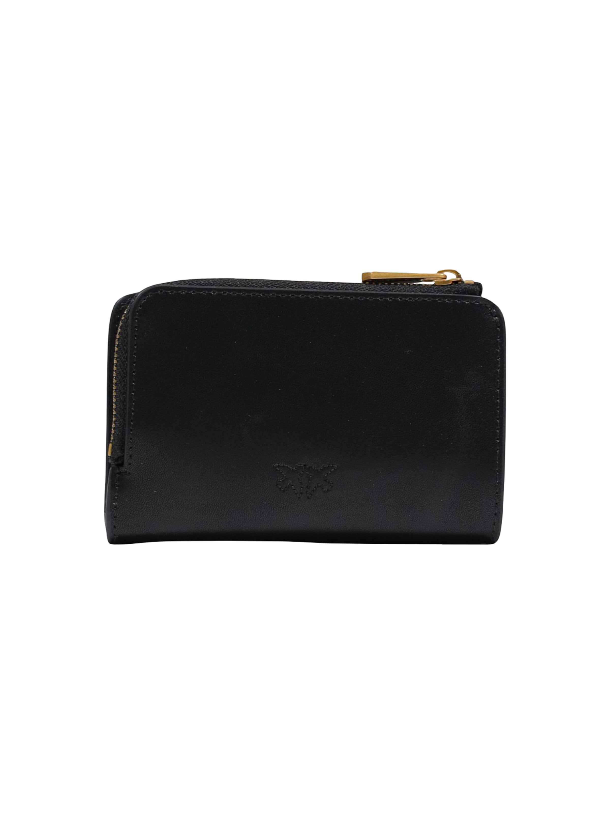 PINKO - Cartera 'MINI WALLET VITELLO SETA 106206 A0F1' en negro