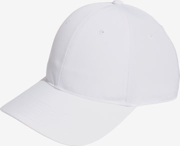 ADIDAS PERFORMANCE Athletic Cap in White: front
