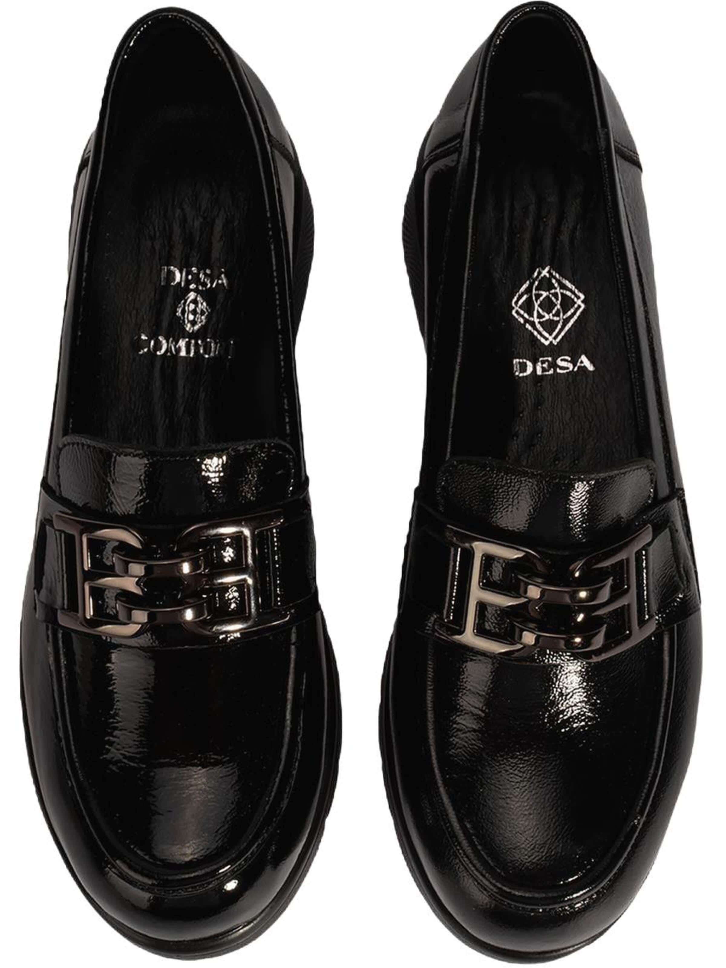 Chaussure basse 'Komfortschuhe' Desa en noir