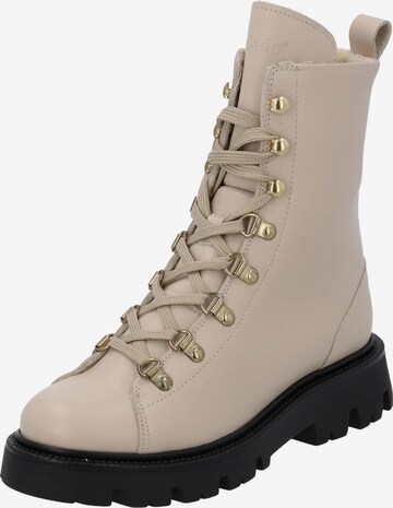 Palado Lace-Up Ankle Boots 'Ponza' in Beige: front