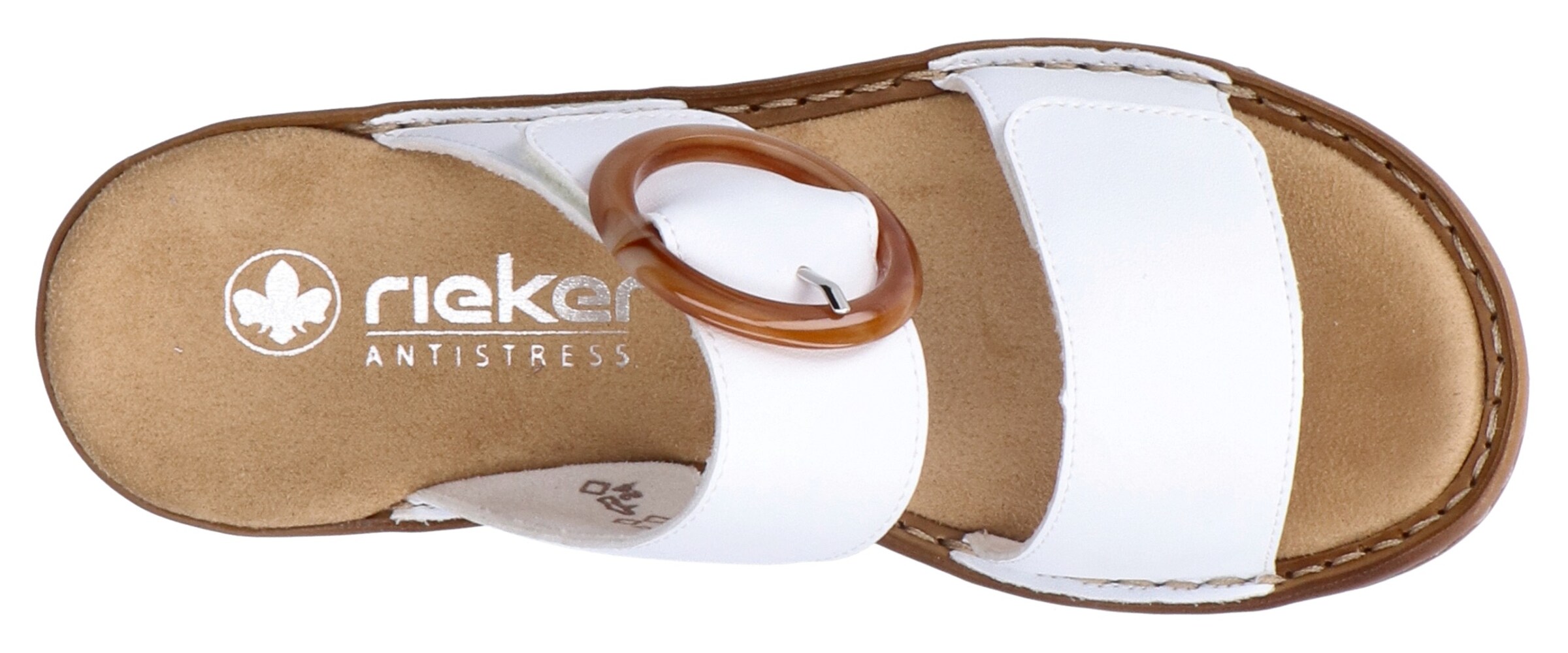 Mule Rieker en blanc