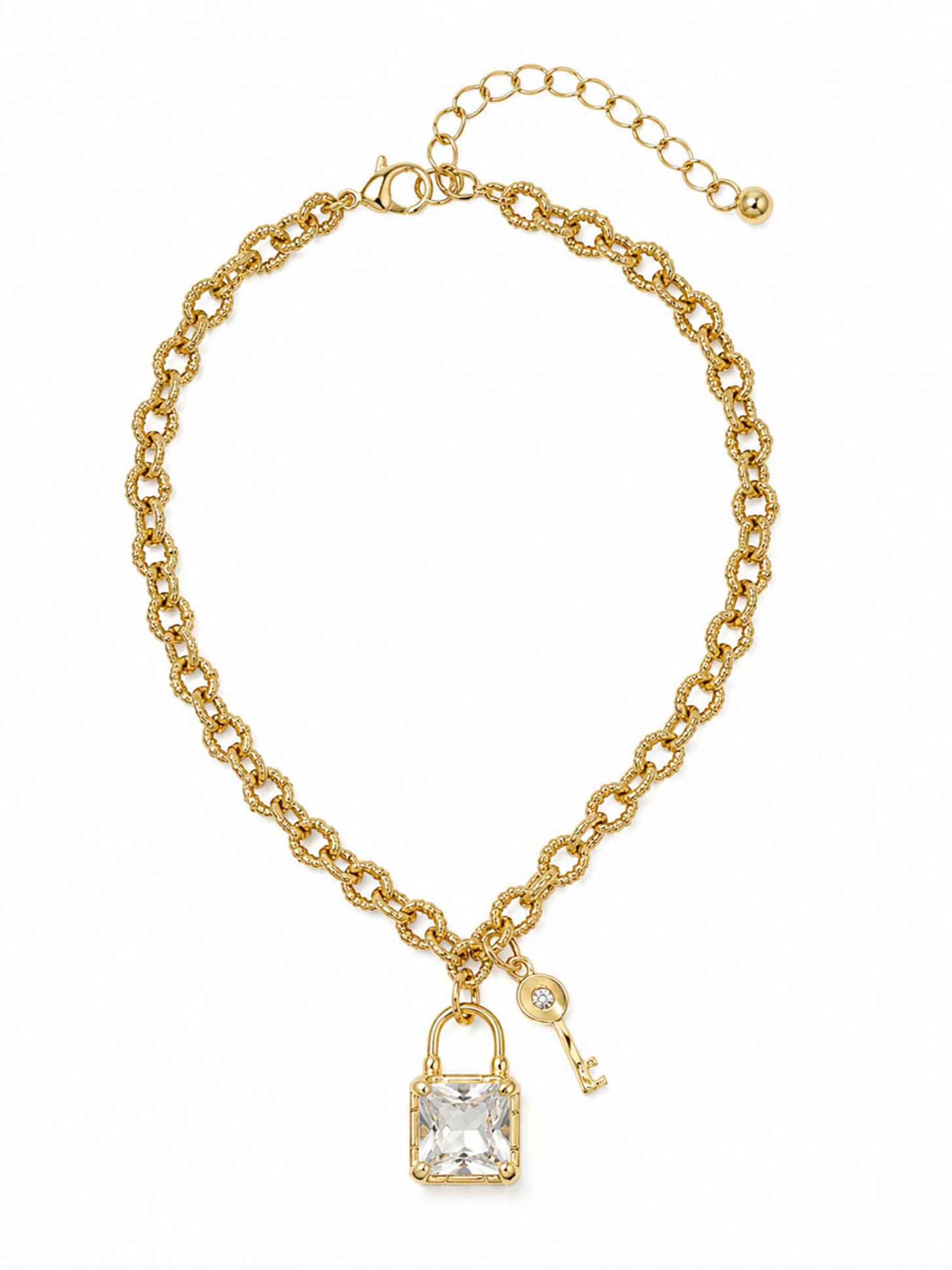 RteRme - Pulsera 'Lock and Key Bracelet' en oro: frente