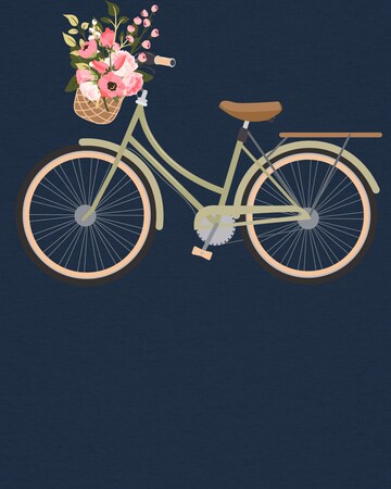Maglietta 'Damenfahrrad' di Watapparel in blu