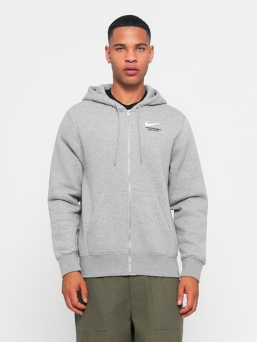 Nike Sportswear Mikina 'CLUB' – šedá: přední strana