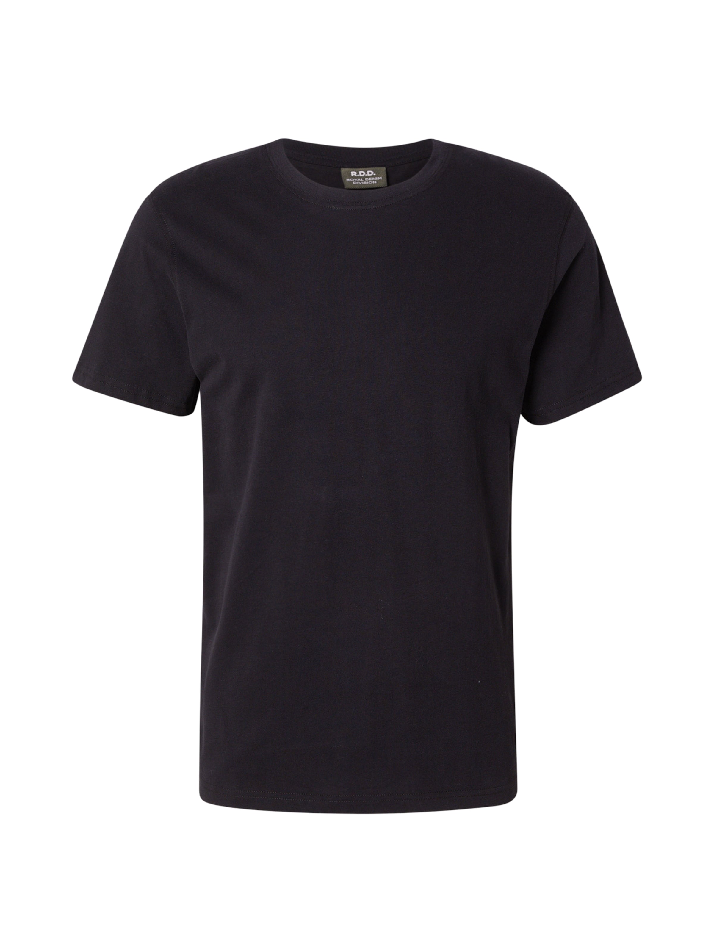 T-Shirt R.D.D. ROYAL DENIM DIVISION en noir : devant