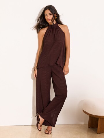 Wide Leg Pantalon Lipsy en rouge