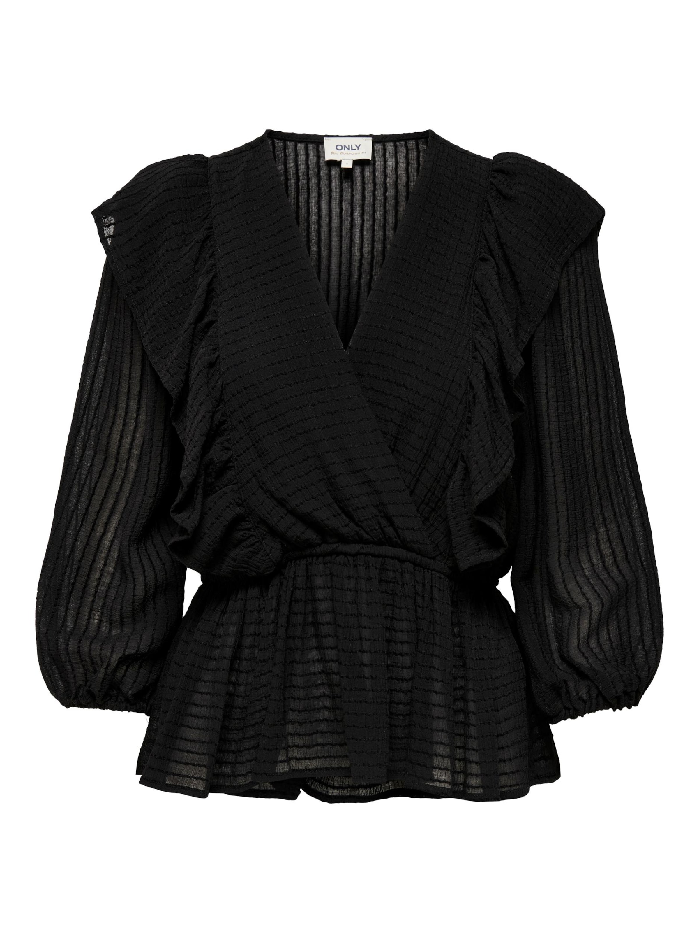 Camicia da donna 'London' di ONLY in nero: frontale