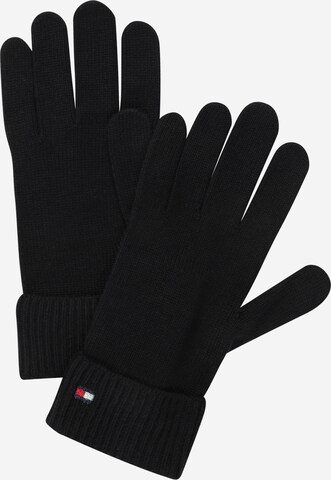 TOMMY HILFIGER Full Finger Gloves in Black: front