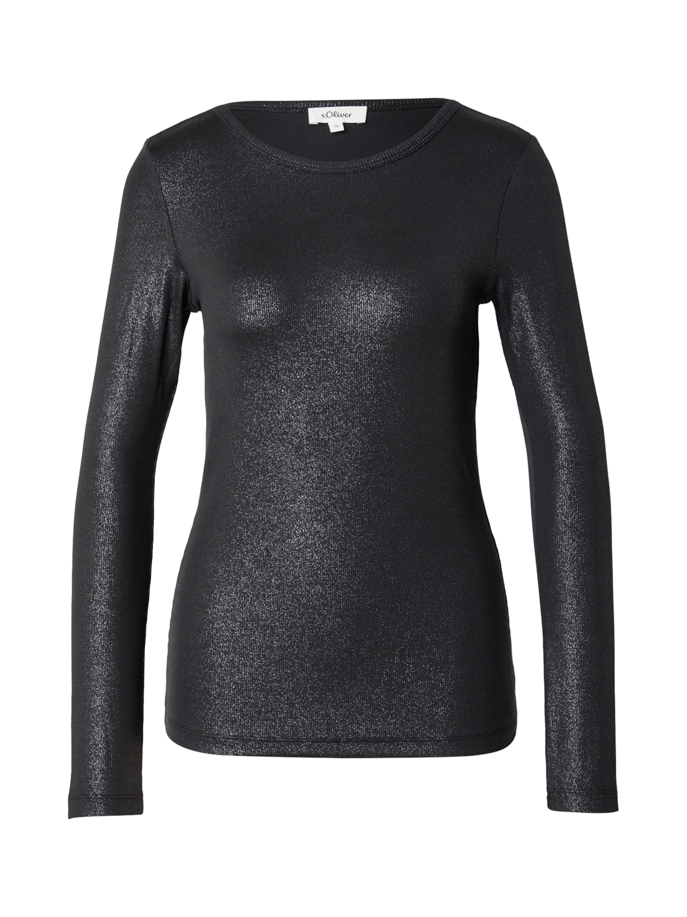 T-shirt s.Oliver en noir : devant