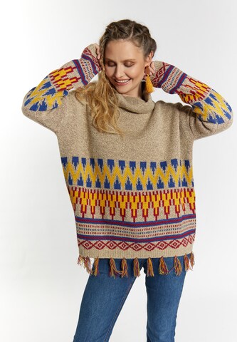 usha FESTIVAL Sweater in Beige: front