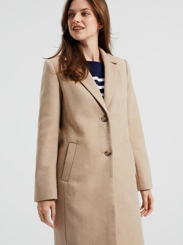 Manteau mi-saison WE Fashion en beige : devant