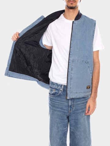 CAT Vest 'Spring Denim Vest Light Wash' in Blue