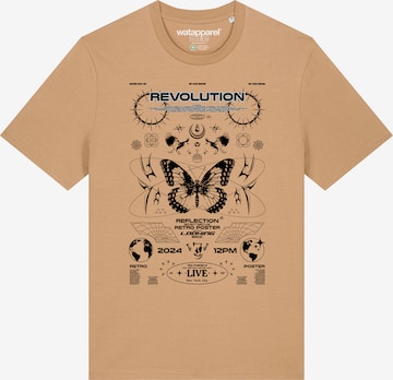 Watapparel Shirt 'Revolution' in Beige: front
