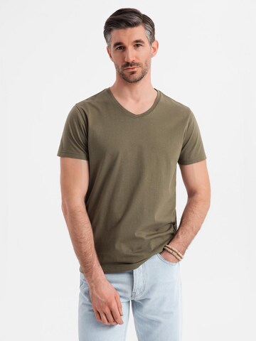Ombre Shirt in Groen: voorkant