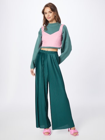 Wide Leg Pantalon 'Juliane' ABOUT YOU en vert