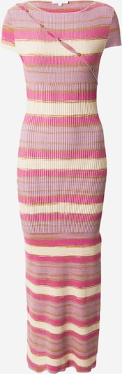 Rochie tricotat PATRIZIA PEPE pe bej / nisipiu / fucsia / roz pal, Vizualizare produs