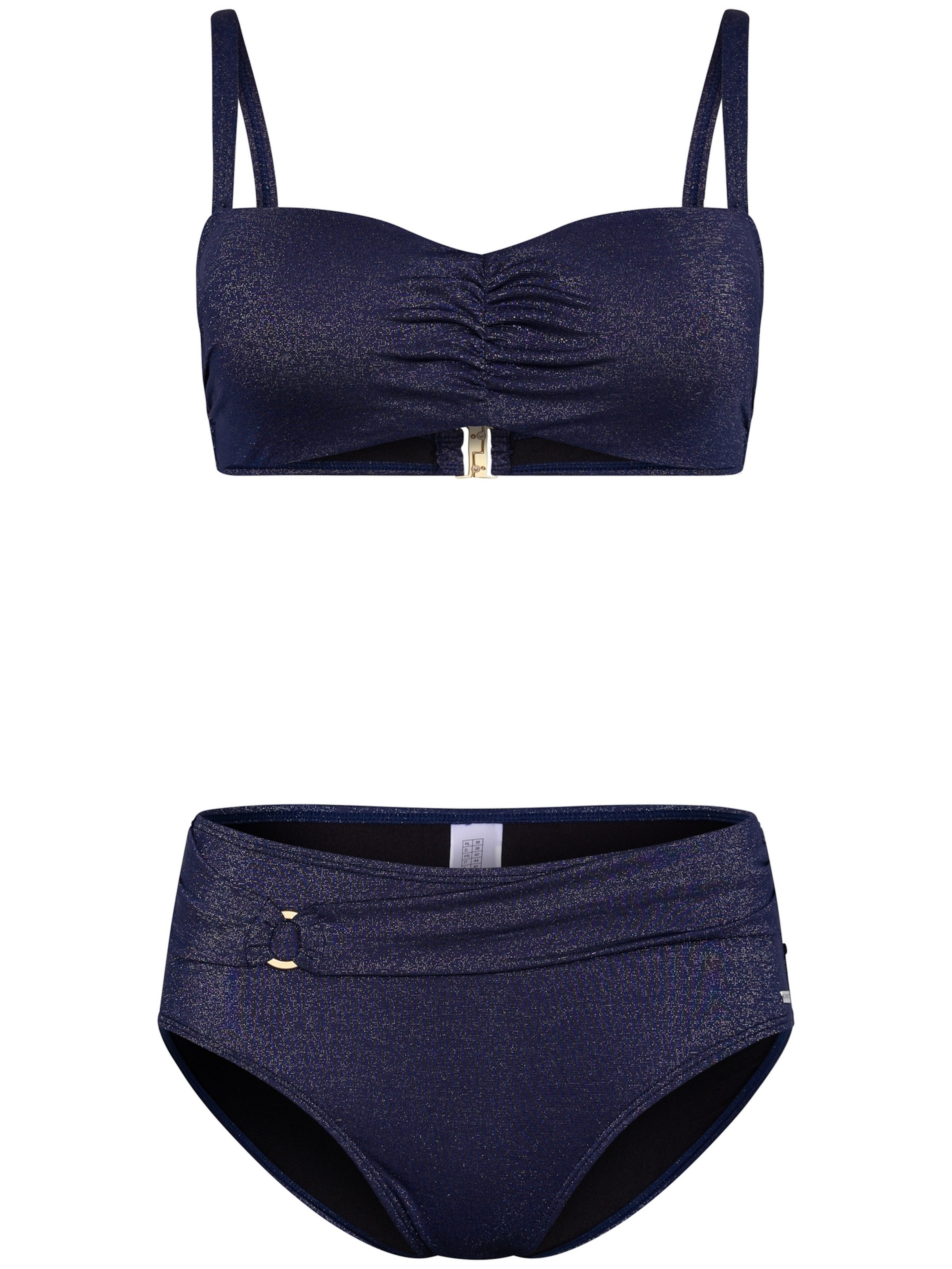 Pastunette Bandeau Bikini 'Bandeau bikini' in Blauw: voorkant