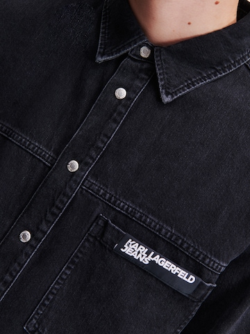 KARL LAGERFELD JEANS Majica | črna barva