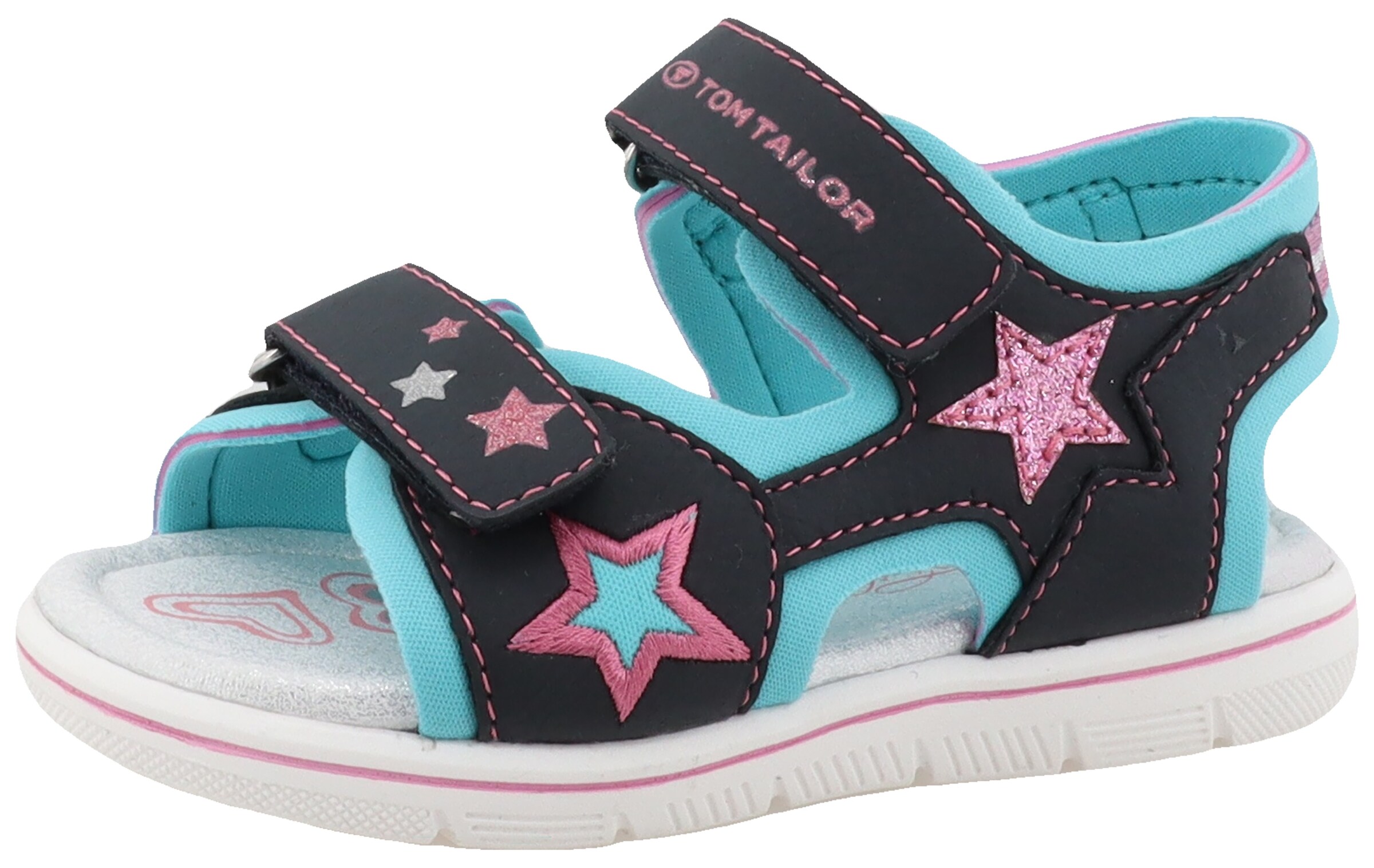 TOM TAILOR Sandals in Blue: front