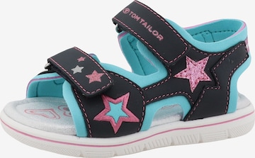 TOM TAILOR Sandale in Blau: Vorderseite