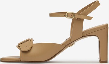 Sandales 'Pala' LOTTUSSE en beige : devant