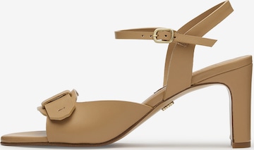 LOTTUSSE Sandals 'Pala' in Beige: front