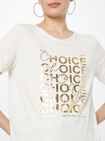T-shirt 'CHOICE' Key Largo en beige