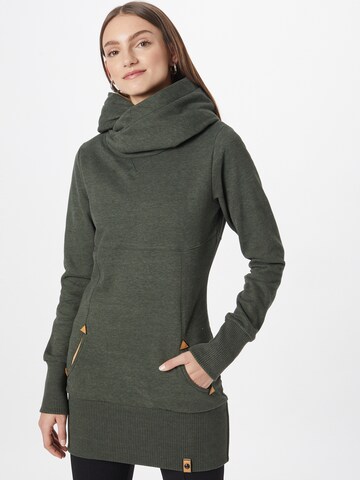 Fli Papigu Sweatshirt 'Flunker mit Mir' in Groen: voorkant