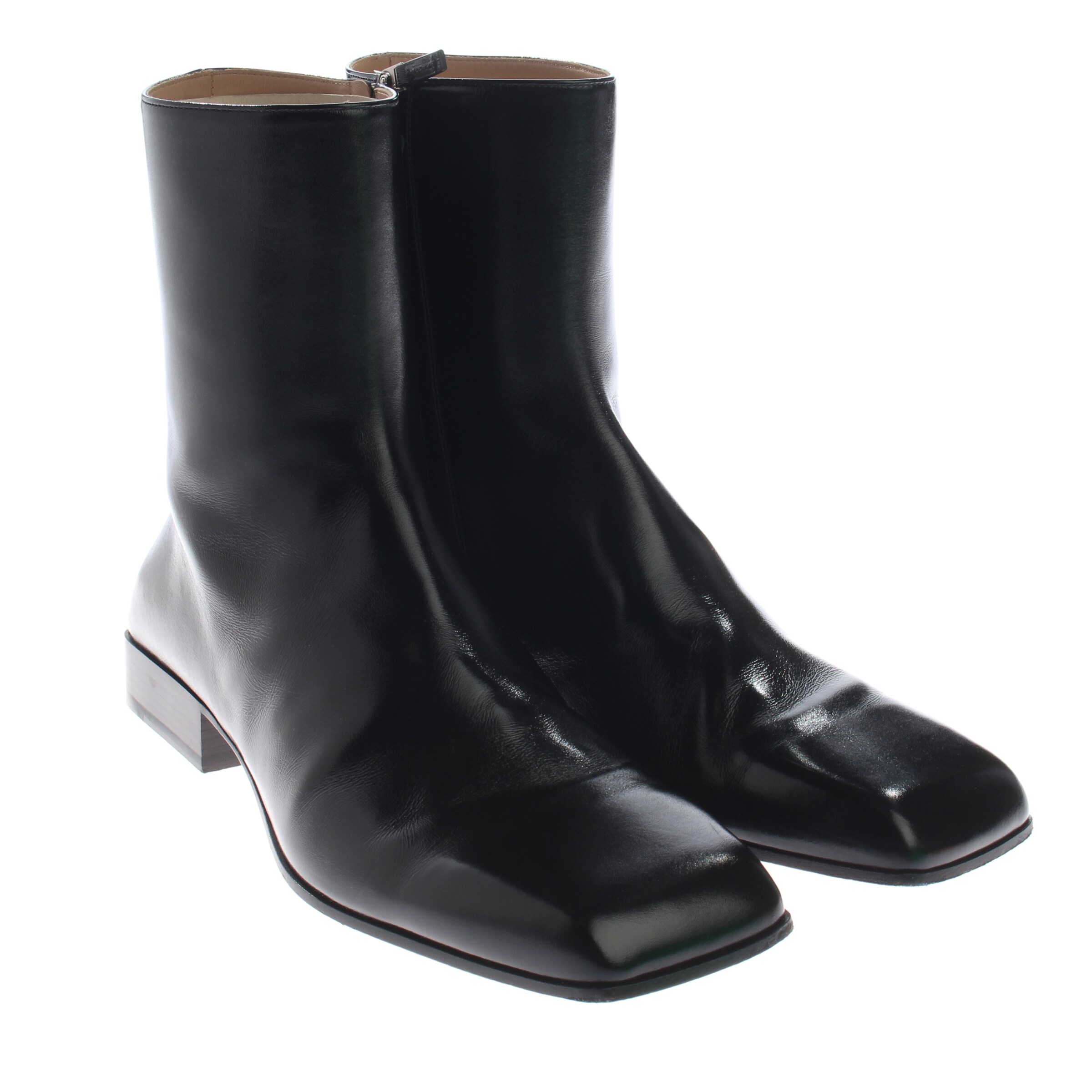 Bottega Veneta Anke & Mid-Calf Boots in 44 in Black: front