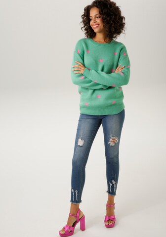 Aniston CASUAL Sweater in Green