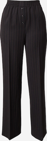 Regular Pantalon à plis TOPSHOP en noir : devant