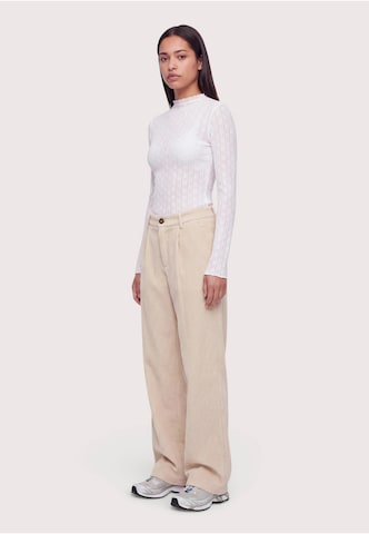 OH APRIL Wide leg Bandplooibroek 'Sienna' in Beige