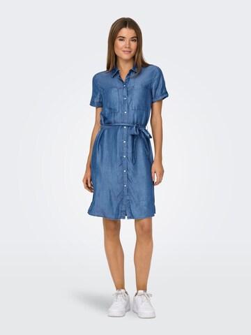 Robe-chemise 'JASPER' JDY en bleu : devant