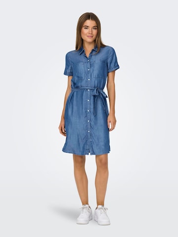 JDY Shirt Dress 'JASPER' in Blue: front