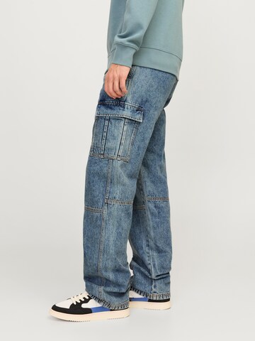JACK & JONES Regular Cargo Jeans 'JJIEDDIE JJWADE' in Blue